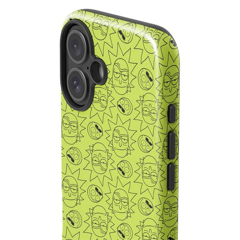 Adult Swim Rick and Morty Rick and Morty All Over Print iPhone 16 Impact Case
