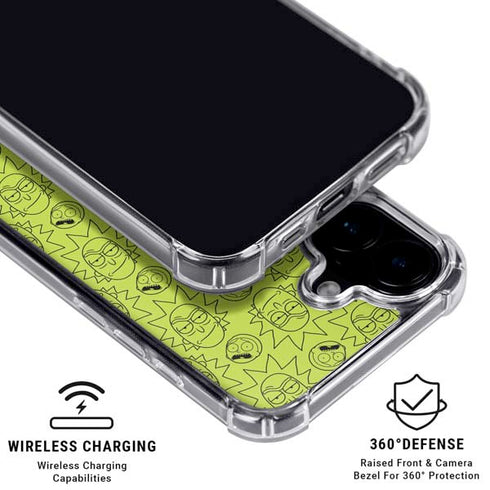 Adult Swim Rick and Morty Rick and Morty All Over Print iPhone 16 MagSafe Case