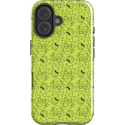 Adult Swim Rick and Morty Rick and Morty All Over Print iPhone 16 Plus Impact Case