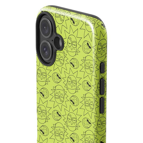 Adult Swim Rick and Morty Rick and Morty All Over Print iPhone 16 Plus Impact Case