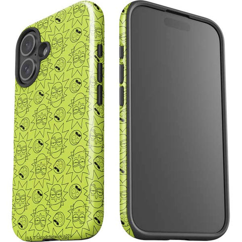 Adult Swim Rick and Morty Rick and Morty All Over Print iPhone 16 Plus Impact Case