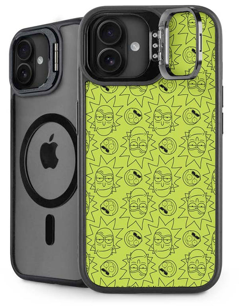Adult Swim Rick and Morty Rick and Morty All Over Print iPhone 16 Plus Kickstand Case