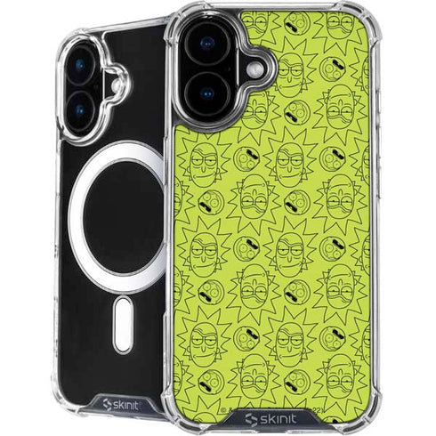Adult Swim Rick and Morty Rick and Morty All Over Print iPhone 16 Plus MagSafe Case