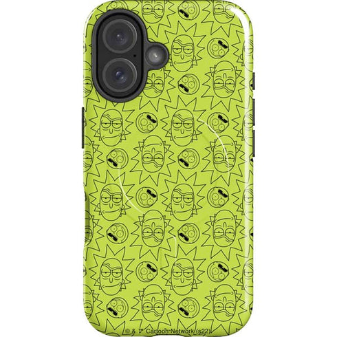 Adult Swim Rick and Morty Rick and Morty All Over Print iPhone 16 Plus Magsafe Impact Case