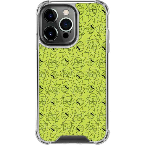 Adult Swim Rick and Morty Rick and Morty All Over Print iPhone 16 Pro Clear Case