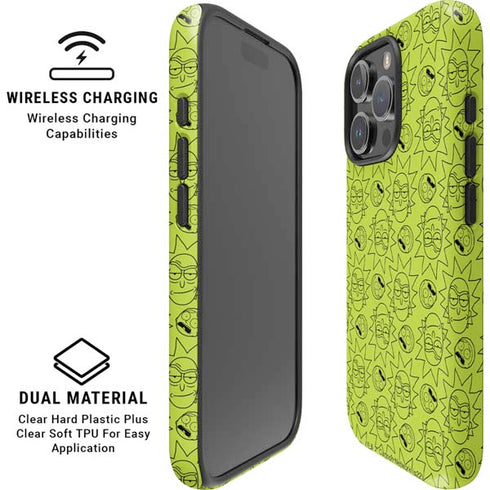Adult Swim Rick and Morty Rick and Morty All Over Print iPhone 16 Pro Magsafe Impact Case