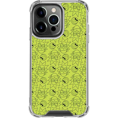 Adult Swim Rick and Morty Rick and Morty All Over Print iPhone 16 Pro Max Clear Case