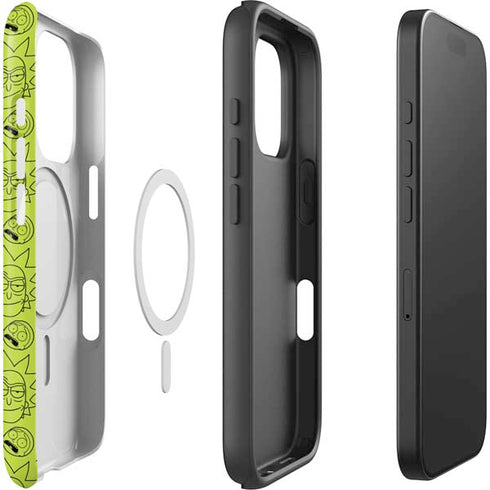 Adult Swim Rick and Morty Rick and Morty All Over Print iPhone 16 Pro Max Magsafe Impact Case