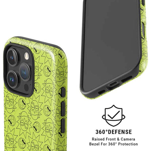 Adult Swim Rick and Morty Rick and Morty All Over Print iPhone 16 Pro Max Magsafe Impact Case