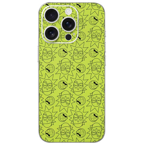 Adult Swim Rick and Morty Rick and Morty All Over Print iPhone 16 Pro Skin