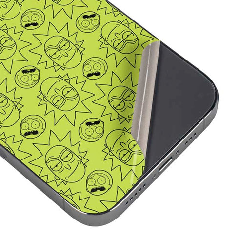 Adult Swim Rick and Morty Rick and Morty All Over Print iPhone 16 Pro Skin
