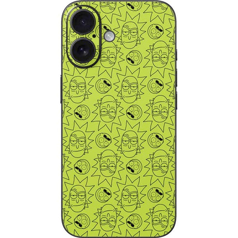 Adult Swim Rick and Morty Rick and Morty All Over Print iPhone 16 Skin
