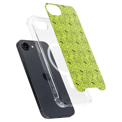 Adult Swim Rick and Morty Rick and Morty All Over Print iPhone 16e MagSafe Case