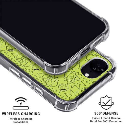 Adult Swim Rick and Morty Rick and Morty All Over Print iPhone 16e MagSafe Case