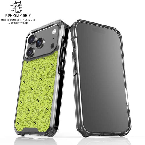 Adult Swim Rick and Morty Rick and Morty All Over Print iPhone 18 Pro Clear Case