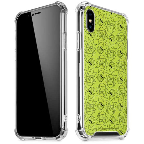 Adult Swim Rick and Morty Rick and Morty All Over Print iPhone X/XS Clear Case