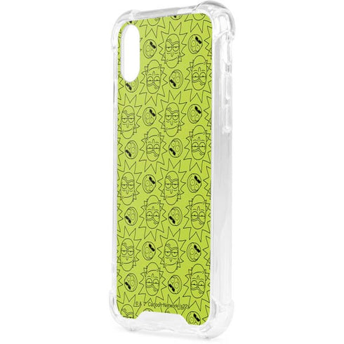 Adult Swim Rick and Morty Rick and Morty All Over Print iPhone XS Clear Case
