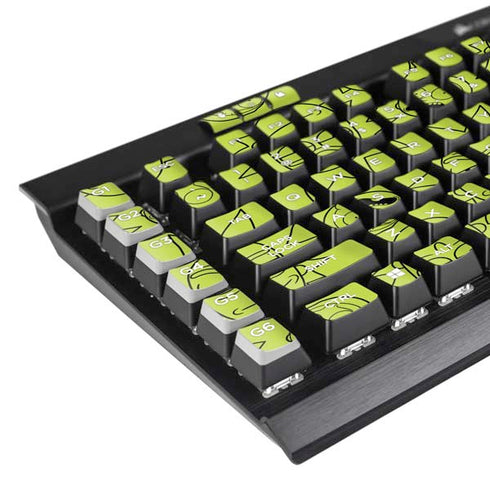 Adult Swim Rick and Morty Rick and Morty All Over Print K95 RGB PLATINUM Mechanical Gaming Keyboard Skin