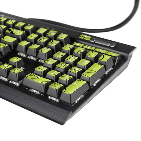Adult Swim Rick and Morty Rick and Morty All Over Print K95 RGB PLATINUM Mechanical Gaming Keyboard Skin