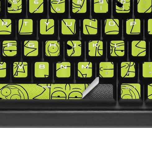Adult Swim Rick and Morty Rick and Morty All Over Print K95 RGB PLATINUM Mechanical Gaming Keyboard Skin