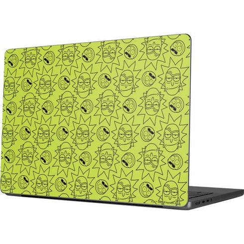 Adult Swim Rick and Morty Rick and Morty All Over Print Apple MacBook Pro 14-inch Skin