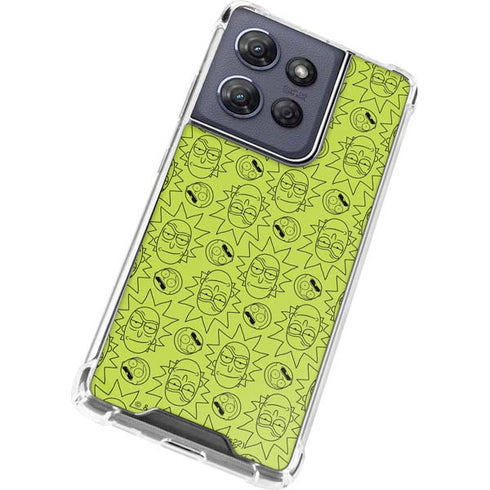 Adult Swim Rick and Morty Rick and Morty All Over Print Moto G 5G (2025) Clear Case