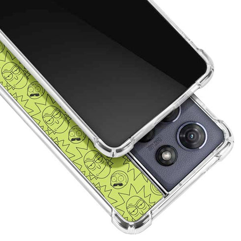Adult Swim Rick and Morty Rick and Morty All Over Print Moto G 5G (2025) Clear Case