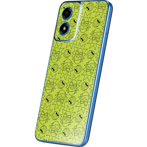 Adult Swim Rick and Morty Rick and Morty All Over Print Moto G Play 4G (2024) Skin