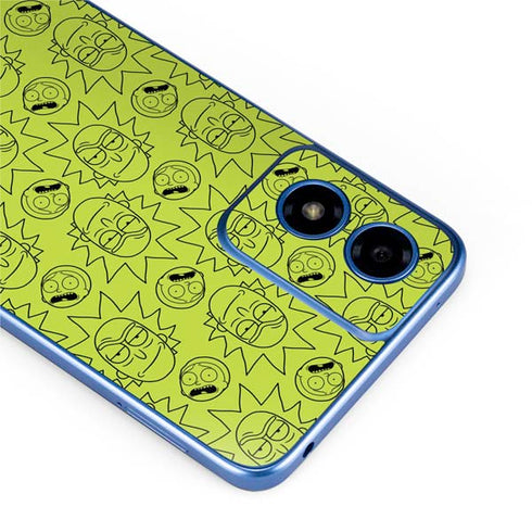 Adult Swim Rick and Morty Rick and Morty All Over Print Moto G Play 4G (2024) Skin