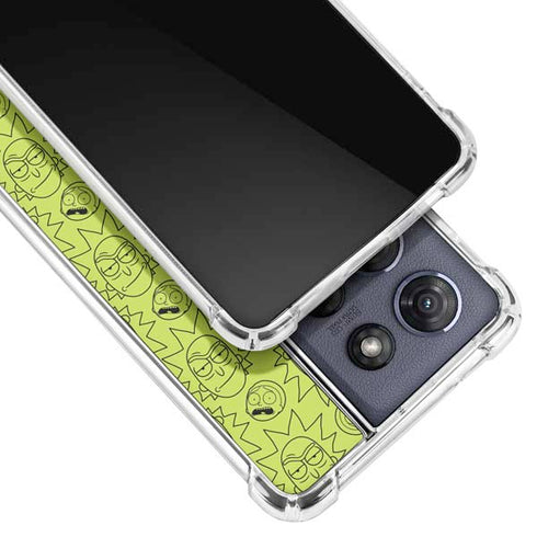 Adult Swim Rick and Morty Rick and Morty All Over Print Moto G Power 5G (2025) Clear Case