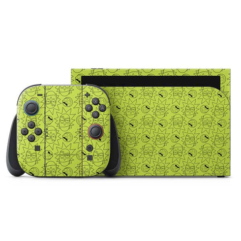 Adult Swim Rick and Morty Rick and Morty All Over Print Nintendo Skins