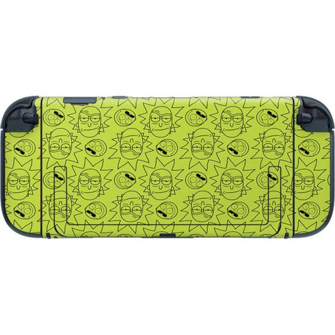 Adult Swim Rick and Morty Rick and Morty All Over Print Nintendo Switch 2 (2025) with Joy-Con Skin