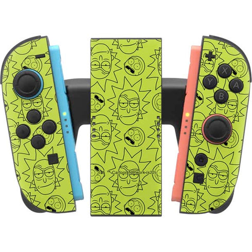 Adult Swim Rick and Morty Rick and Morty All Over Print Nintendo Switch 2 (2025) Joy-Con Controller Skin