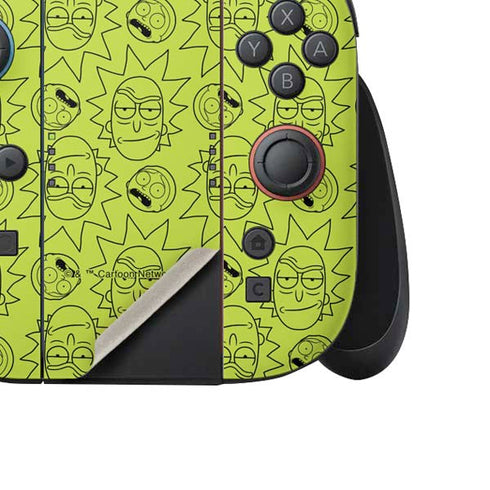 Adult Swim Rick and Morty Rick and Morty All Over Print Nintendo Switch 2 (2025) Joy-Con Controller Skin