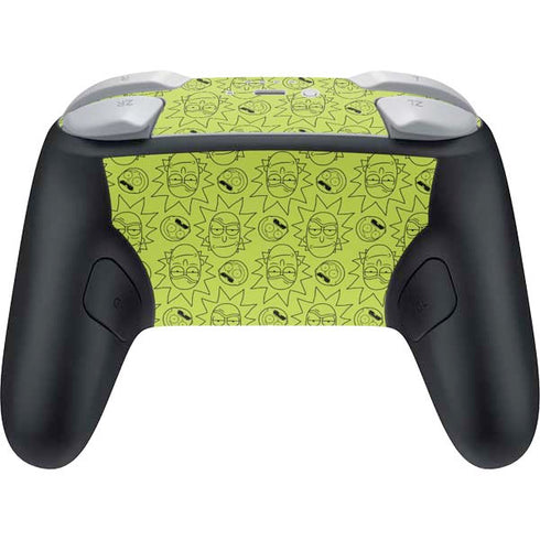 Adult Swim Rick and Morty Rick and Morty All Over Print Nintendo Switch 2 (2025) Pro Controller Skin