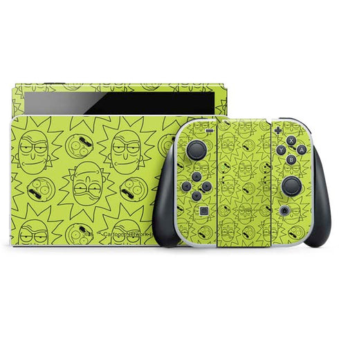 Adult Swim Rick and Morty Rick and Morty All Over Print Nintendo Skins