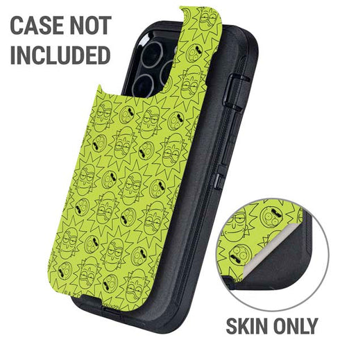 Adult Swim Rick and Morty Rick and Morty All Over Print Otterbox Defender iPhone Skin