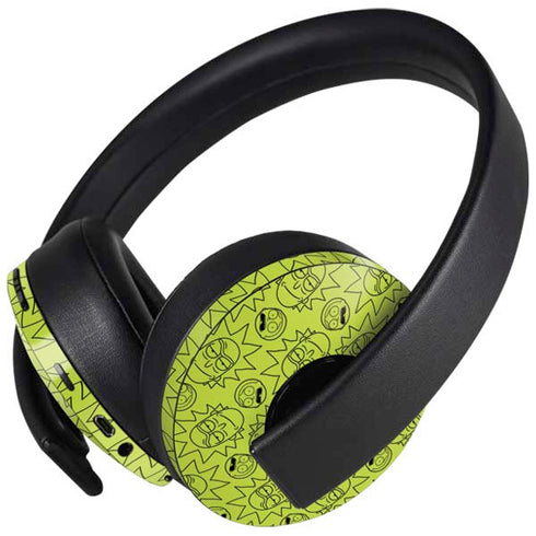 Adult Swim Rick and Morty Rick and Morty All Over Print PlayStation 4 Gold Wireless Headset Skin