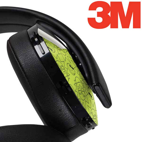 Adult Swim Rick and Morty Rick and Morty All Over Print PlayStation 4 Gold Wireless Headset Skin