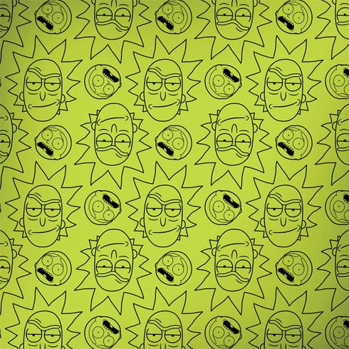 Adult Swim Rick and Morty Rick and Morty All Over Print PlayStation 4 Gold Wireless Headset Skin