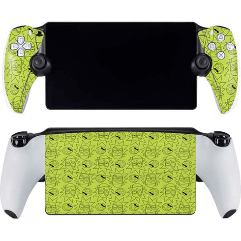 Adult Swim Rick and Morty Rick and Morty All Over Print PlayStation Portal Remote Player Skin