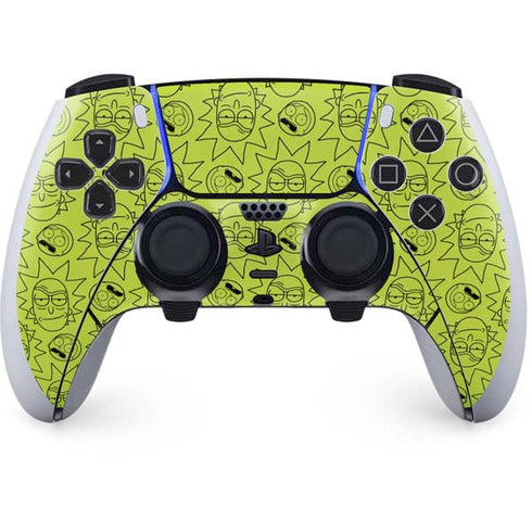 Adult Swim Rick and Morty Rick and Morty All Over Print PS5 DualSense Edge Pro Controller Skin