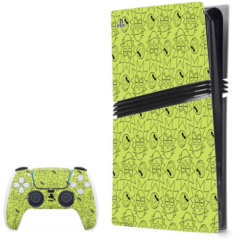 Adult Swim Rick and Morty Rick and Morty All Over Print PS5 Pro Bundle Skin