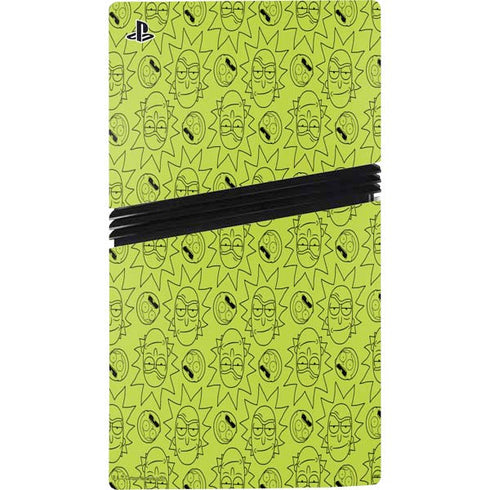 Adult Swim Rick and Morty Rick and Morty All Over Print PS5 Pro Disk Console Skin