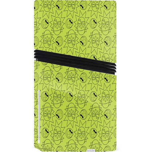 Adult Swim Rick and Morty Rick and Morty All Over Print PS5 Pro Disk Console Skin
