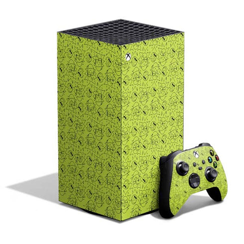 Adult Swim Rick and Morty Rick and Morty All Over Print XBox Series X Digital Edition Bundle Skin