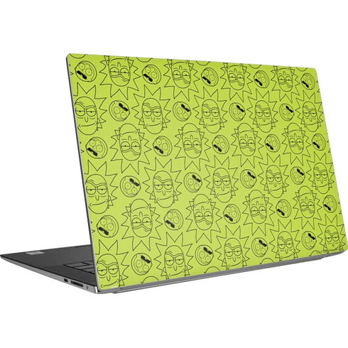 Adult Swim Rick and Morty Rick and Morty All Over Print Dell XPS Skin