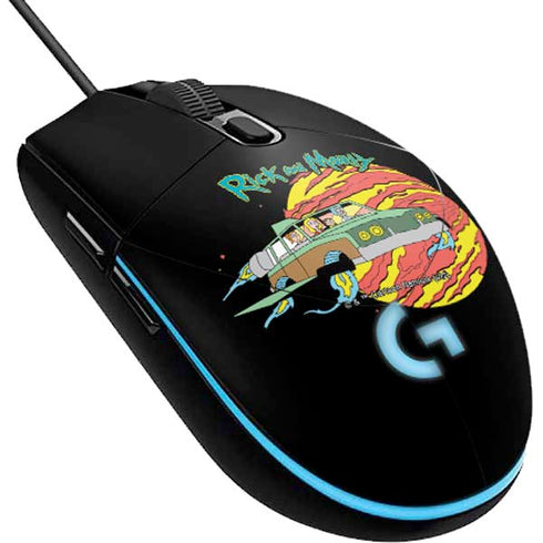 Adult Swim Rick and Morty Family Wagon G203 Prodigy RGB Wired Gaming Mouse Skin