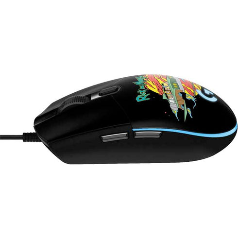 Adult Swim Rick and Morty Family Wagon G203 Prodigy RGB Wired Gaming Mouse Skin