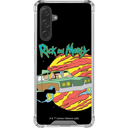 Adult Swim Rick and Morty Family Wagon Galaxy A17 Clear Case